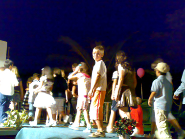 Sacha alla sfilata di moda